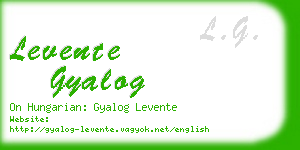 levente gyalog business card